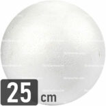 Esfera de Plastoformo, para Manualidades, Nº 25, Diámetro 25 cm