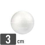 Esfera de Plastoformo, para Manualidades, Nº 3, Diámetro 3 cm