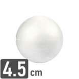 Esfera de Plastoformo, para Manualidades, Nº 4.5, Diámetro 4.5 cm