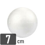 Esfera de Plastoformo, para Manualidades, Nº 7, Diámetro 7 cm