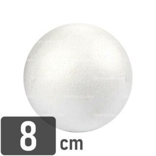 Esfera de Plastoformo, para Manualidades, Nº 8, Diámetro 8 cm
