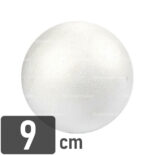 Esfera de Plastoformo, para Manualidades, Nº 9, Diámetro 9 cm