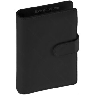 Planificador, Agenda Ahorradora, Carpeta de 6 Anillas, Tamaño A6, con Cierre Magnético - Negro