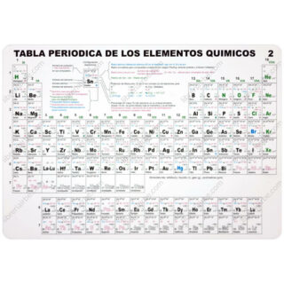 Tabla Periodica de los Elementos Quimicos Rolando Alvarez Reverso Librería IRBE Cochabamba Bolivia