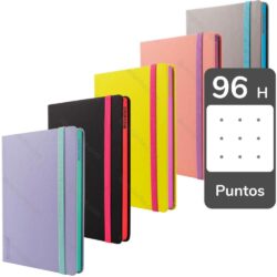 Cuaderno, Libreta, Tamaño A5, Empastado, Tapa Dura, Mooving Notes, con 96 Hojas Rayadas Nuevo