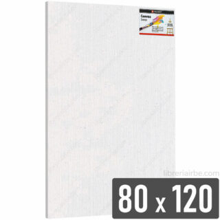 Lienzo para Pintar con Óleos y Acrílicos, en Bastidor, 15 mm de Espesor, Blanco, TALBOT, Tamaño 80 x 120 cm