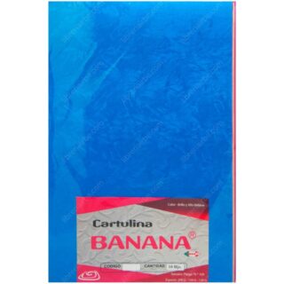 Papel Cartulina Banana Tamaño Oficio, Paquete de 10 Hojas de 200 g-m², Colores y Diseños Surtidos