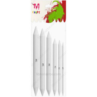 Difuminadores para Lápices, Carboncillos y Pasteles, Set de 6 Piezas