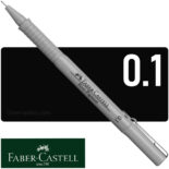 Estilógrafo de Dibujo Técnico Faber-Castell Ecco Pigment - Negro - 0.1