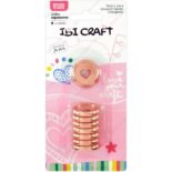 Anillos para Cuadernos con Discos, Encuadernación Inteligente, IBI CRAFT, Corazón - Oro Rosa Empaque