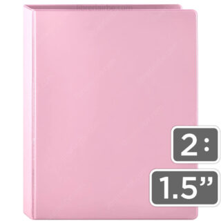 Carpeta, Trapper, de 2 Anillas Tipo D, Bellart, Tamaño Carta, Ancho de 1.5 Pulgadas, Pastel - Rosa