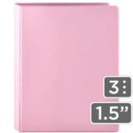 Carpeta, Trapper, de 3 Anillas Tipo D, Bellart, Tamaño Carta, Ancho de 1.5 Pulgadas, Pastel - Rosa