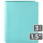 Carpeta, Trapper, de 3 Anillas Tipo D, Bellart, Tamaño Carta, Ancho de 1.5 Pulgadas, Pastel - Verde