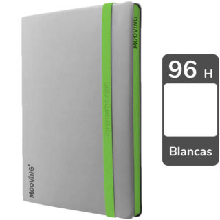 Cuaderno de Dibujo, Sketchbook, Tamaño A5, Empastado, Tapa Flex, Mooving Notes, 2024 Gris