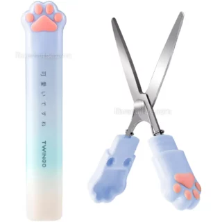 Tijera Mini, Plegable, con Forma de Patitas de Gatitos, TWINGO Candy - Lila