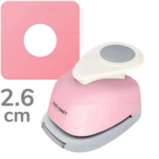 Cortador de Círculos, Perforadora para Papel y Cartulina, IBI CRAFT - Diámetro- 2.6 cm