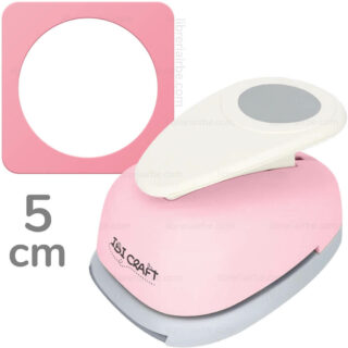 Cortador de Círculos, Perforadora para Papel y Cartulina, IBI CRAFT - Diámetro- 5 cm
