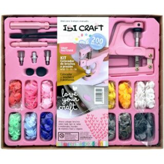 Kit Colocador de Borches a Presión IBI CRAFT con 200 Broches y 3 Accesorios