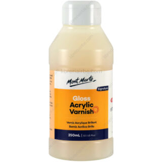 Barniz Acrílico Brillante Mont Marte Signature, Bote de 250 ml