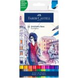 Marcadores Acuarelables, Doble Punta, Faber-Castell Goldfaber Aqua Dual Marker Set de 18 Empaque