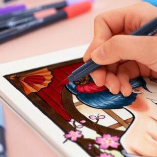 Marcadores a Base de Alcohol Goldfaber Sketch Faber Castell Creative Studio Ejemplo Librería IRBE Cochabamba Bolivia