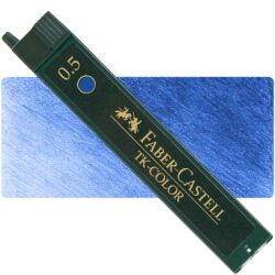Minas de Colores para Portaminas 0.5 mm Faber-Castell TK-Color, Set de 12 Piezas - Azul