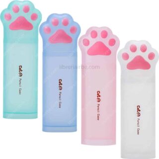 Estuche con Forma de Patita de Gatito, Kawaii, de Plástico Translúcido, TWINGO