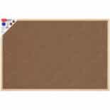 Pizarra de Corcho con Marco de Madera, Tablero de Anuncios, Motarro, 60 x 90 cm