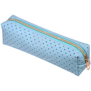 Estuchera de 1 Cierre, con Perforado, BRW Soul - Azul Pastel