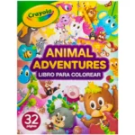 Libro para Colorear, de 32 Páginas, Crayola, Animal Adventures