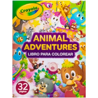 Libro para Colorear de 32 Páginas, Crayola, Animal Adventures