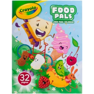 Libro para Colorear de 32 Páginas, Crayola, Food Pals