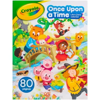 Libro para Colorear de 80 Páginas, Crayola, Once Upon a Time