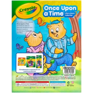 Libro para Colorear de 80 Paginas Crayola Once Upon a Time Reverso Librería IRBE Cochabamba Bolivia