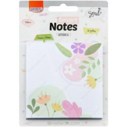 Notas Adhesivas de Papel, 76 x 76 mm, Bloc de 30 Hojas, BRW Smart Notes Soul – Botánica