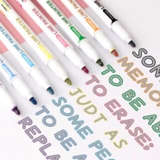 Marcadores Metalicos Plateados con Borde Contorno de Color Metallic Outline Markers Cerca Librería IRBE Cochabamba Bolivia