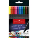 Micropuntas Triangulares Faber-Castell Grip Finepen, Punta de 0.4 mm, Set de 10 Colores