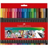 Micropuntas Triangulares Faber-Castell Grip Finepen, Punta de 0.4 mm, Set de 20 Colores Old