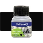 Tinta China para Dibujo y Caligrafía, Pelikan, Frasco de 15 ml, Negro