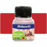 Tinta China para Dibujo y Caligrafía, Pelikan, Frasco de 15 ml, Rojo