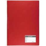Folder, Archivador, Doble Tapa Dura, Tamaño Oficio, con Fastener de Metal, TALBOT, Rojo