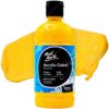 Pintura Acrílica Mont Marte Signature, Bote de 500 ml - Amarillo Medio