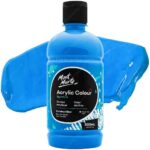 Pintura Acrílica Mont Marte Signature, Bote de 500 ml - Azul Cerúleo