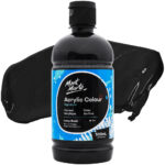 Pintura Acrílica Mont Marte Signature, Bote de 500 ml - Negro de Lámpara