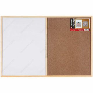 Pizarra Mágnética Blanca y de Corcho, Combinada, con Marco de Madera, TALBOT, 61 x 91.5 cm