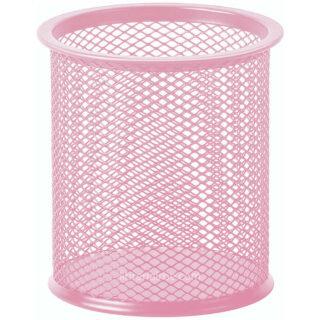 Portalápices - Organizador de Malla de Metal para Escritorio - Oficina TALBOT – Rosa Pastel