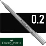Estilógrafo de Dibujo Técnico Faber-Castell Ecco Pigment - Negro - 0.2