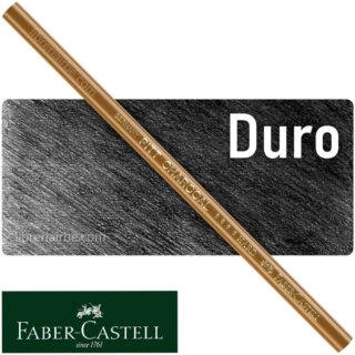 Lápiz Carboncillo Faber-Castell Pitt Charcoal, Comprimido, Negro - Hard (Duro)