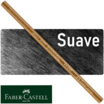 Lápiz Carboncillo Faber-Castell Pitt Charcoal, Comprimido, Negro - Soft (Suave)