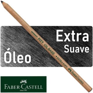 Lápiz Óleo Pastel para Artistas, Faber-Castell Pitt Oil Base - 199 - Negro, Extra Soft (Extra Suave)